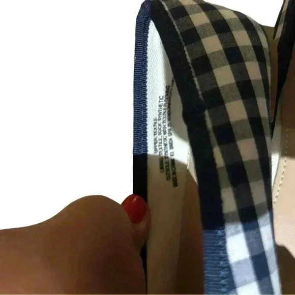 J Crew Crew Cuts Kids Gingham Shoes size 1 - Picture 8 of 9